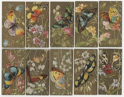 1890 N217-2 Kinney "Butterflies of the World" Complete Set (50) 